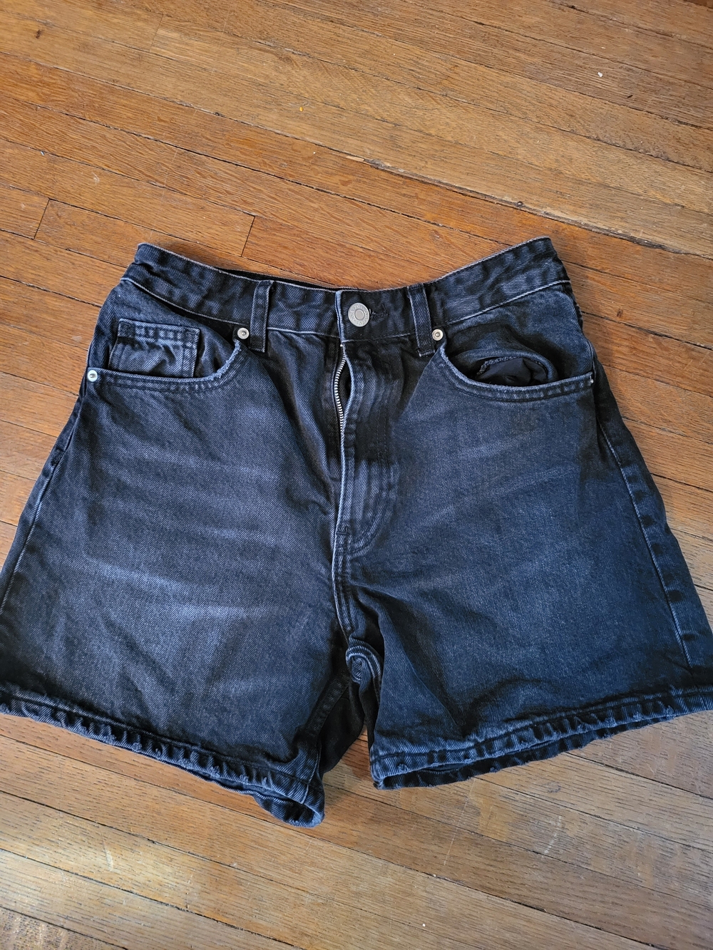 Zara Black Denim Shorts